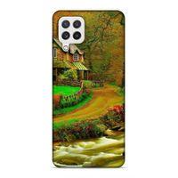 Samsung Galaxy A22 Uyumlu Kılıf Azarbaijan (48) Bumper Kılıf Orman Evi