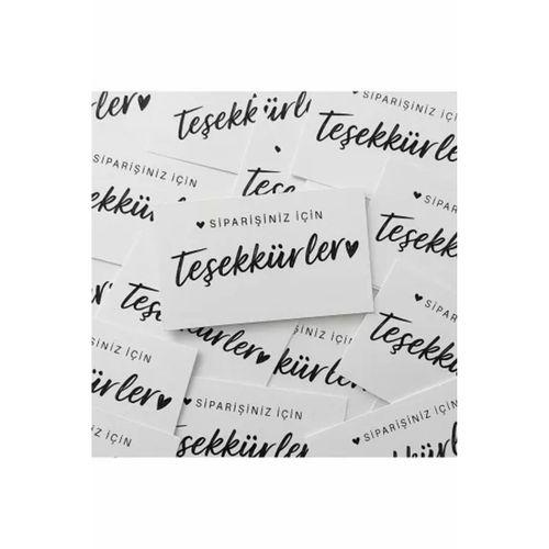 ’’Siparişiniz için teşekkürler’’ Teşekkür Kartı 300 Ad 8x5cm 300 gr Mat Kuşe