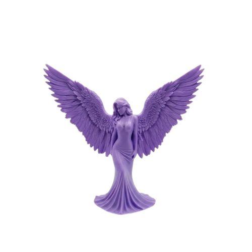 3d Lila Melek İnsan Biblo Es Dekoratif Obje