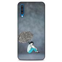 Samsung Galaxy A30s Kılıf Depresyon (5) Koruma Kabı Fuşya