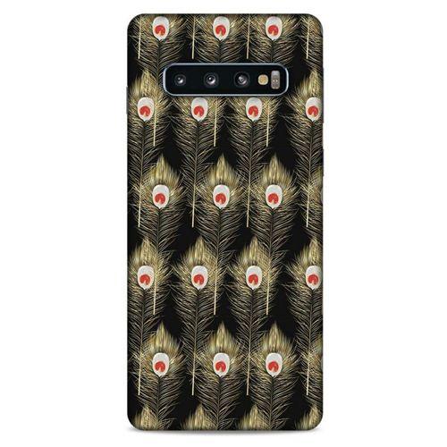 Samsung Galaxy S10 Kılıf Desenli Özel Seri Tüyler (22) Tam Koruma Kılıfı