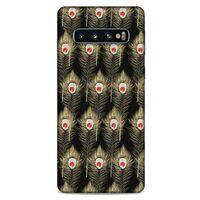 Samsung Galaxy S10 Kılıf Desenli Özel Seri Tüyler (22) Tam Koruma Kılıfı