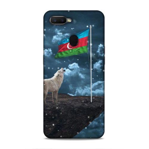 Oppo Ax7 Uyumlu Kılıf Azarbaijan (25) Antişok Kapak Kurt Bayrak