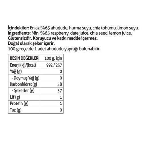 Pol's Pol’s Gurme Chia Tohumlu Şekersiz Ahududu Reçeli 285 Gr