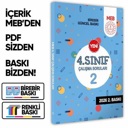 2026 MEB İlkokul 4 Sınıf Çalışma Soruları 2 Tüm Dersler Kazanım Pekiştirme Kitabı BASKI ÜCRETİ