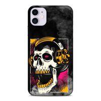 Lopard Apple Iphone 11 Uyumlu Kılıf Tattoo's (10) Full Koruma Kılıfı Turuncu
