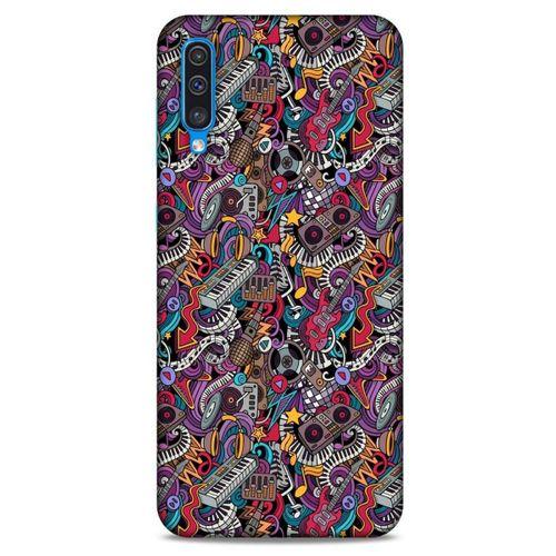 Retro (2) Desen Kabı Renkli Samsung Galaxy A50 Kılıf