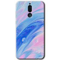 MRCİLETİSİM Huawei Mate 10 Lite Kılıf Baskılı Kapak - Art Design 38 + 5D Tam Kaplayan Cam