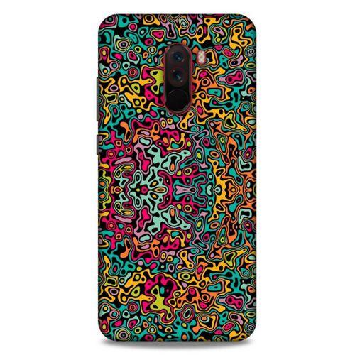 Lopard Xiaomi Pocophone F1 Uyumlu Kılıf Soyut Sanat (30) Desenli Silicone Case