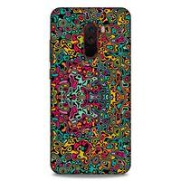 Lopard Xiaomi Pocophone F1 Uyumlu Kılıf Soyut Sanat (30) Desenli Silicone Case