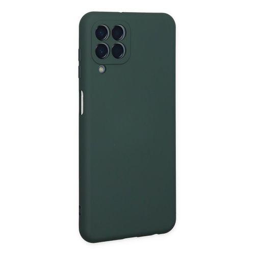 Newface Samsung Galaxy M33 Kılıf Nano içi Kadife  Silikon - Koyu Yeşil