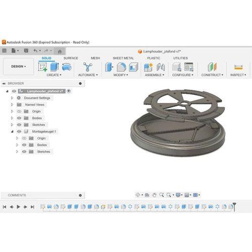 3 Dalga Lambası için Tavan Montajı (Bu ürün Sadece Plastik parçadır - Almadan Önce Soru Sorabilirsiniz)