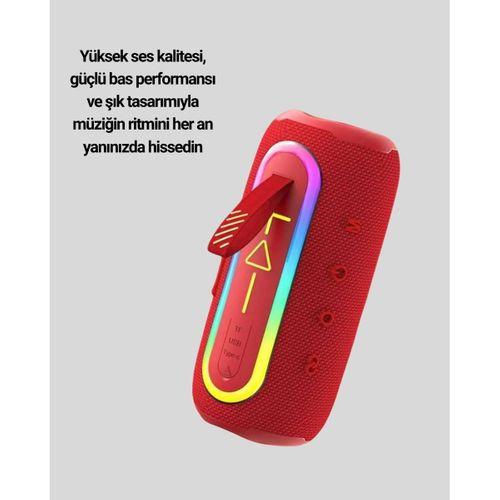 Yüksek Ses Kaliteli Kablosuz Hoparlör Led Işıklı