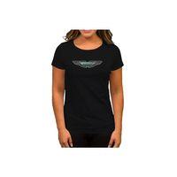 Aston Martin Logo Siyah Kadın Tişört