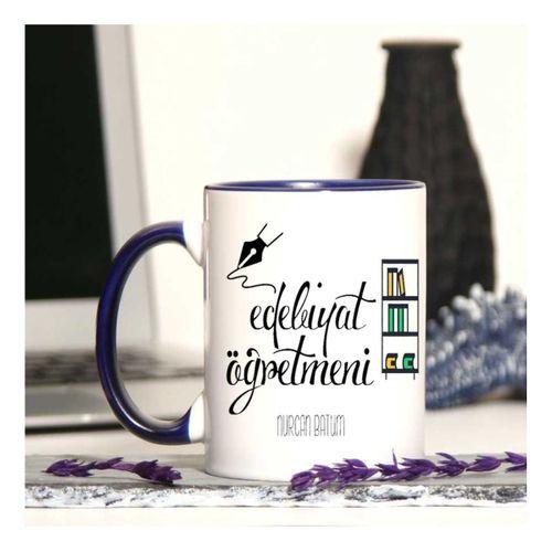 Edebiyat Öğretmenine Özel Öğretmenler Günü Hediyesi Kişiye Özel Kupa Bardak