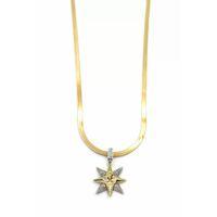 Kuzey Yıldızı İtalyan Zincir Kolye - Altın
