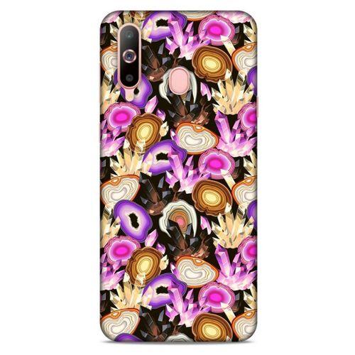 Samsung Galaxy A60 Kılıf Baskılı Özel Seri Taşlı (16) Kalın Kılıf