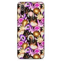 Samsung Galaxy A60 Kılıf Baskılı Özel Seri Taşlı (16) Kalın Kılıf