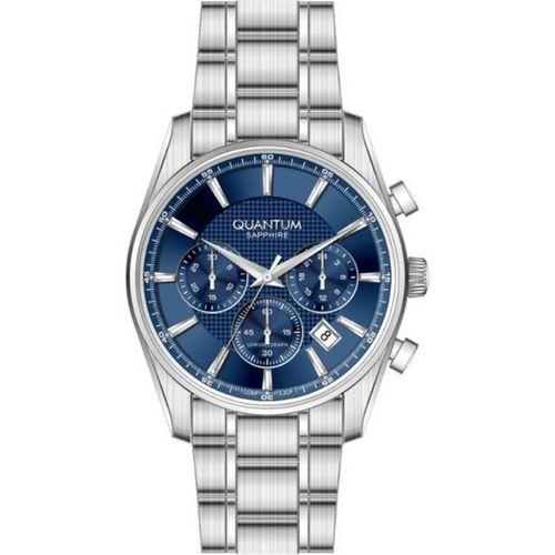 Quantum PWG1238.290 Quartz Çelik Gri Lacivert Kadran 10 ATM 41 mm Erkek Kol Saati