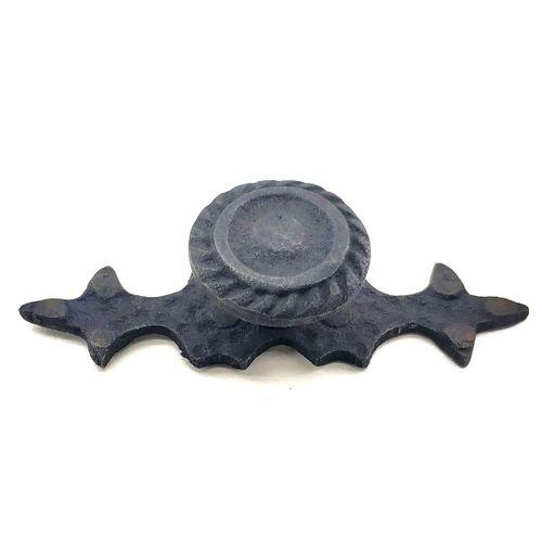 Antika Tarz Dekoratif Pirinç Çizgili Düğme - 25x80 Mm, Oksit