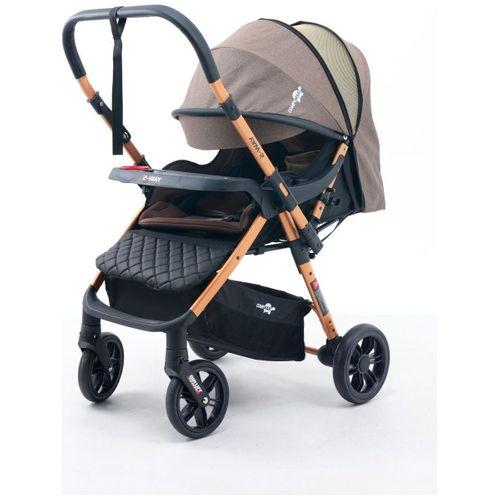 Comfymax 2-Way Çift Yönlü Bebek Arabası – Wood Brown