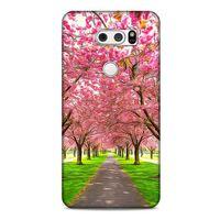 Lopard LG K40S Uyumlu Kılıf Bahar (42) Rugged Armor Kılıf Pembe Ağaç