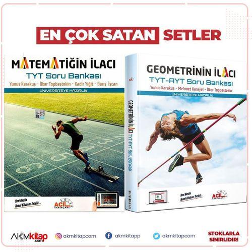Acil Yayınları TYT Matematiğin İlacı ve Geometrinin İlacı Soru Bankası Seti 2 Kitap