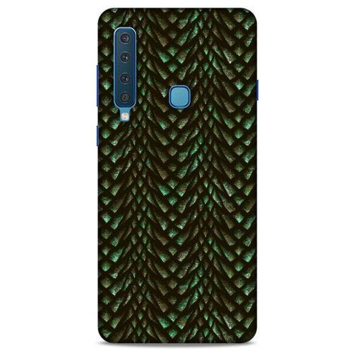 Samsung Galaxy A9 2018 Kılıf Dragons (3) Kapak Ejderha Cilt Yeşil