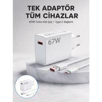 67 Watt Güvenli Hızlı Şarj Adaptörü Samsung M31 M33 M51 Uyumlu Yeni Nesil