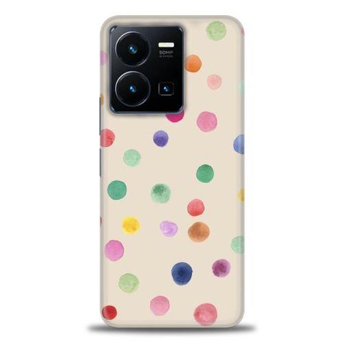 Xiaomi Redmi Note 12 5G Kılıf HD Baskılı Kılıf - Renkli Puantiye + Tam Ekran Koruyucu