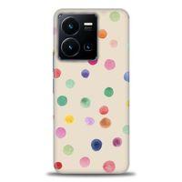 Xiaomi Redmi Note 12 5G Kılıf HD Baskılı Kılıf - Renkli Puantiye + Tam Ekran Koruyucu