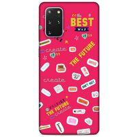 Samsung Galaxy S20 Plus Uyumlu Kılıf Pembe Delisi (44) Tough Armor Kılıf Writing