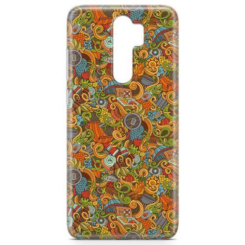 Xiaomi Redmi Note 8 Pro Kılıf Doodle Piknik Seti Arka Kapak Koruma Desenli Full Koruyucu