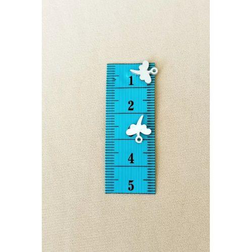 Oya Abiye Bileklik Kolye Pleksi Metalik Plastik Pul Gümüş Renk 24 gram 270 adet - BNC563