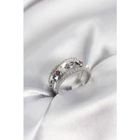 Gümüş Renk Zirkon Taşlı Vintage Kadın Yüzük