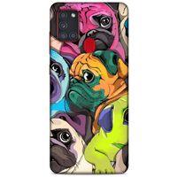 Animax Portre Pugs Samsung Galaxy A21s Kılıf Desenli Silikon
