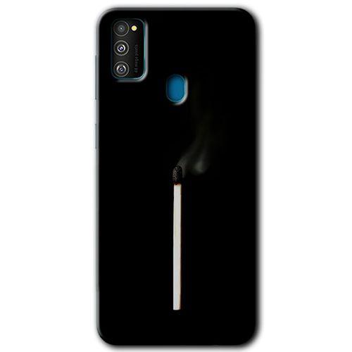Samsung Galaxy M30s Kılıf Kapak - Sönmüş Kibrit +Hayalet Ekran Yandan Gözükmez