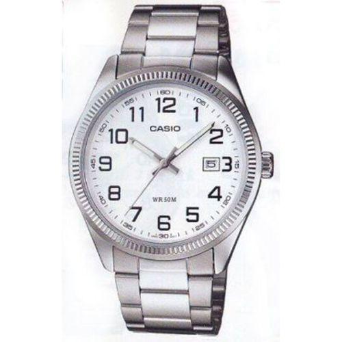 Casio MTP-1302D-7BVDF Quartz Çelik Gri Beyaz Kadran 5 ATM 39 mm Erkek Kol Saati
