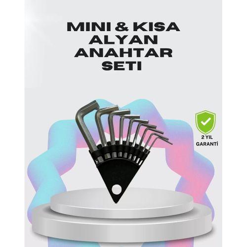 9 Parça Kısa Tip Alyan Seti Isıl İşlemli Profesyonel Kullanım