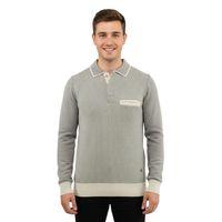 Erkek Polo Yaka Kazak Cepli Çelik Örgü Klasik Kalıp 5208F BGL-ST04963