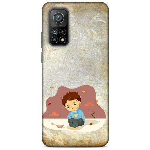 Xiaomi Mi 10T Pro 5G Kılıf Depresyon (10) Full Koruma Kılıfı Yeşil Turuncu