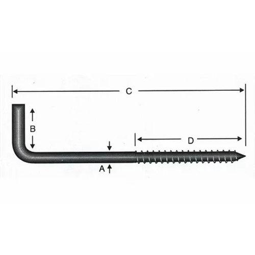 Vidalı Korniş Çivi No:4 - 3,5x40 - 100 Adet