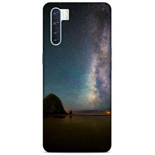 Lopard Oppo A91 Uyumlu Kılıf Gece'S (20) Koruyucu Kılıf Siyah Yeşil