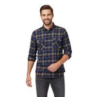 Erkek Kışlık Slim Fitt Uzun Kol Çift Cep Kapak Gömlek 2418 BGL-ST04799