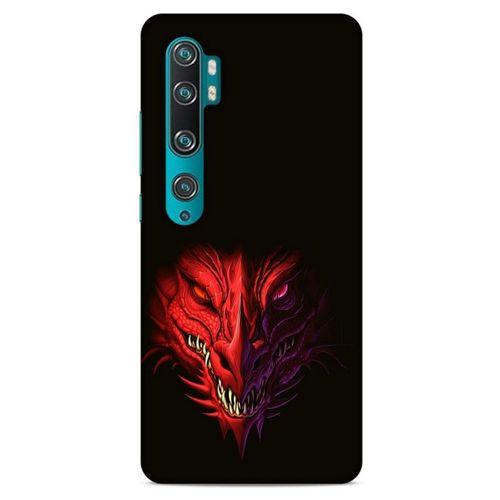 Xiaomi Mi Note 10 Kılıf Dragons (16) Kalın Kılıf Kırmızı King Ejderha
