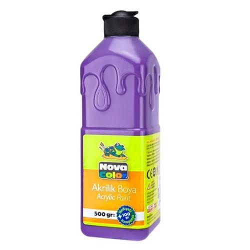Nova Color Akrilik Boya 500Ml Mor  - 3 adet