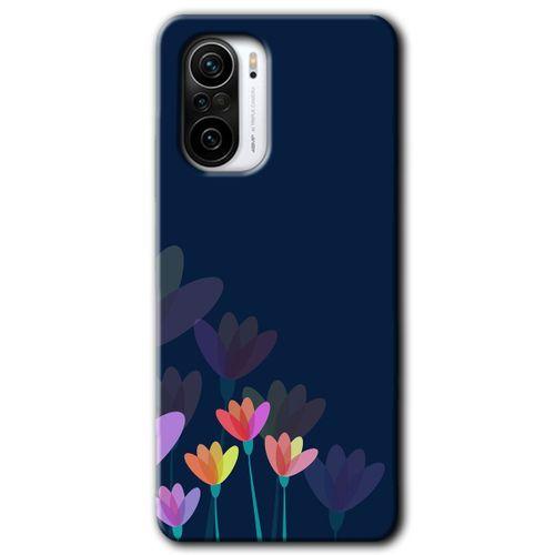 Redmi Mi11i Kılıf HD Desen Baskılı Arka Kapak - Çizim Çiçekleri + Kırılmaz Cam