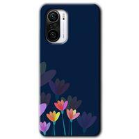 Redmi Mi11i Kılıf HD Desen Baskılı Arka Kapak - Çizim Çiçekleri + Kırılmaz Cam