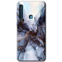 Potkal Hediye Fabrikası Samsung Galaxy A9 2018 Kılıf HD Desen Baskılı Arka Kapak - Otantik Mermer