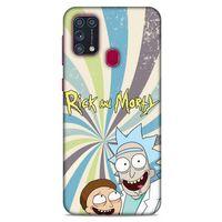 Samsung Galaxy M31 Uyumlu Kılıf Rick And Morty (3) Kapak President Morty